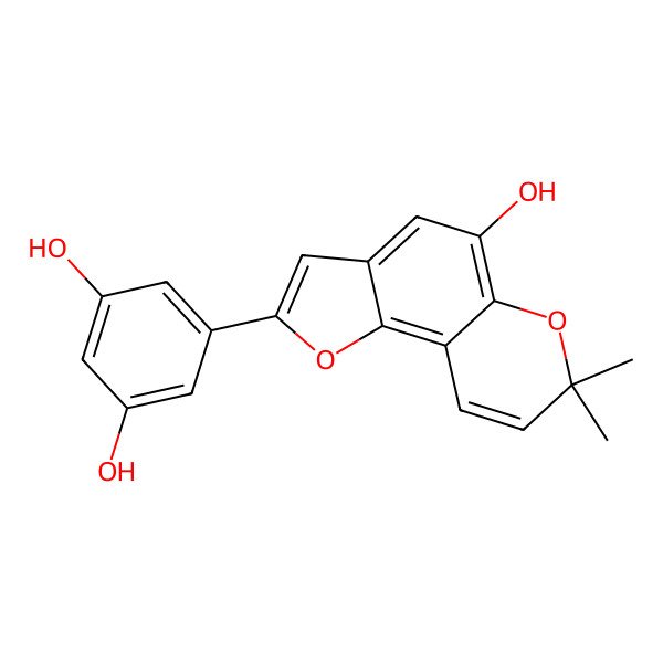 2D Structure of Moracin K