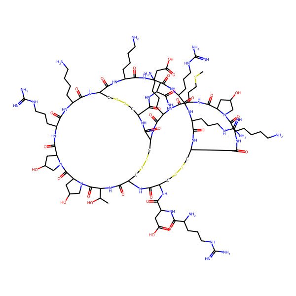 2D Structure of mu-Conotoxin G IIIB