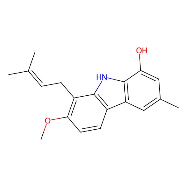 2D Structure of Murrayafoline B