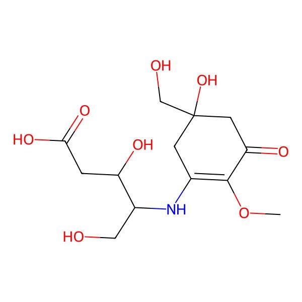 2D Structure of Mycosporine hydroxyglutamicol