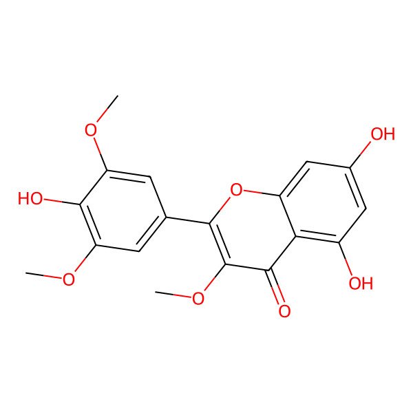2D Structure of Myricetin 3,3',5'-trimethyl ether