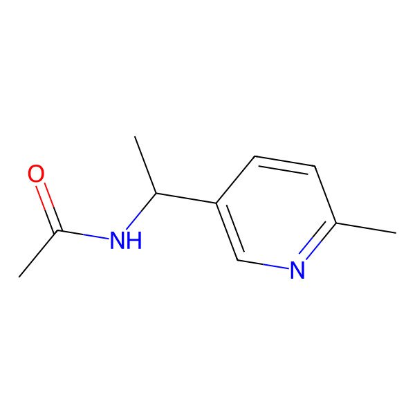 2D Structure of N-[1-(6-methylpyridin-3-yl)ethyl]acetamide