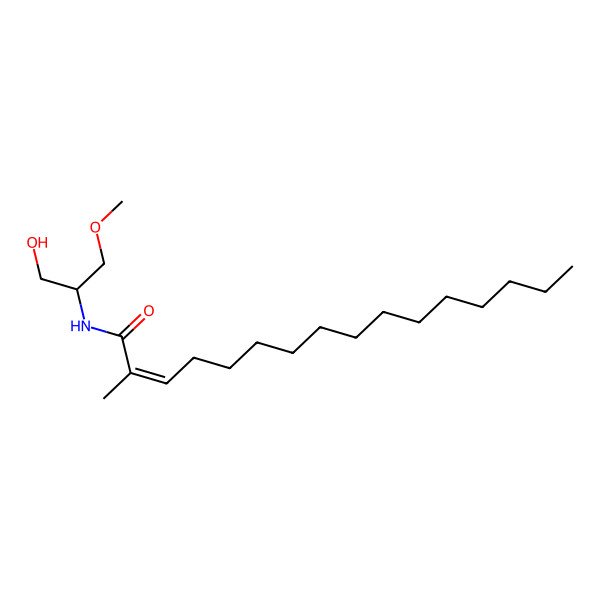 2D Structure of N-(1-hydroxy-3-methoxypropan-2-yl)-2-methylhexadec-2-enamide