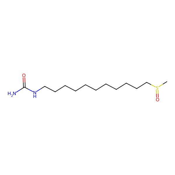 2D Structure of N-(11-methylsulfinylundecyl)urea