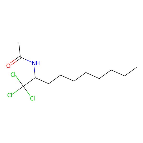 2D Structure of N-(1,1,1-trichlorodecan-2-yl)acetamide