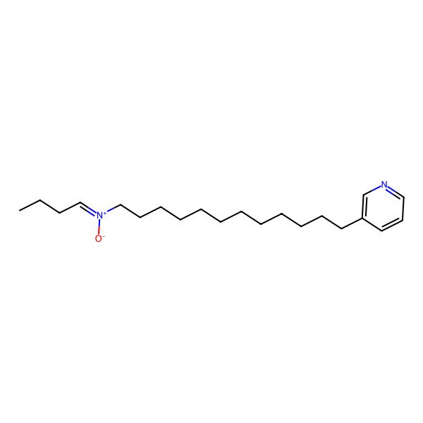 2D Structure of N-(12-pyridin-3-yldodecyl)butan-1-imine oxide