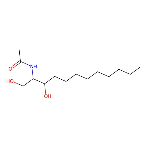 2D Structure of N-(1,3-dihydroxydodecan-2-yl)acetamide