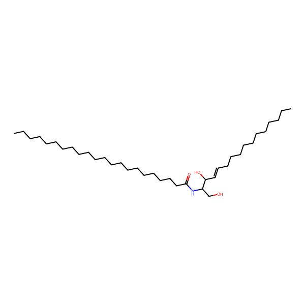 2D Structure of N-(1,3-dihydroxyhexadec-4-en-2-yl)docosanamide