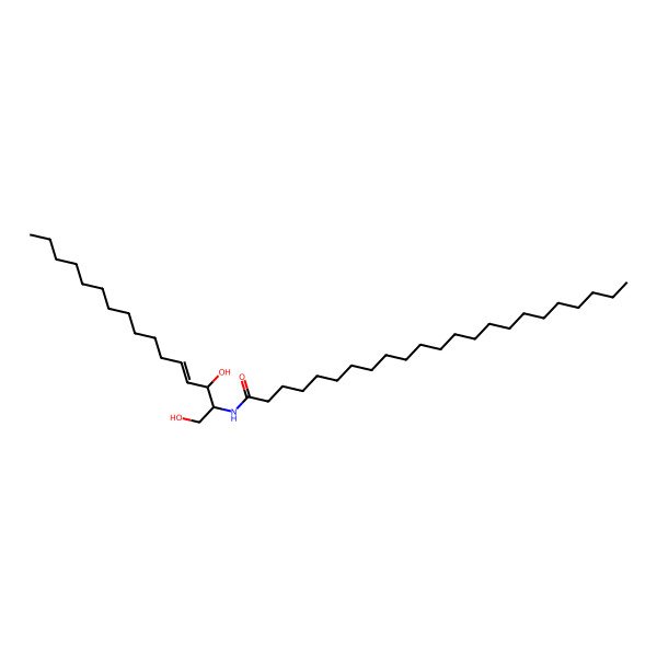 2D Structure of N-(1,3-dihydroxyhexadec-4-en-2-yl)tricosanamide