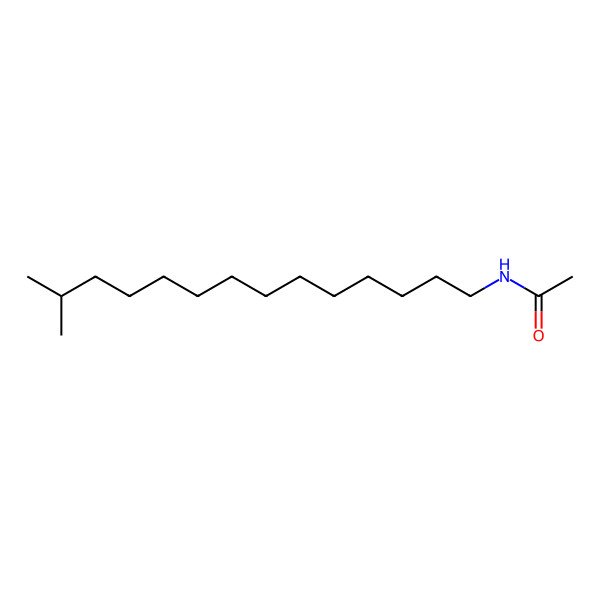 2D Structure of N-(13-Methyltetradecyl)acetamide