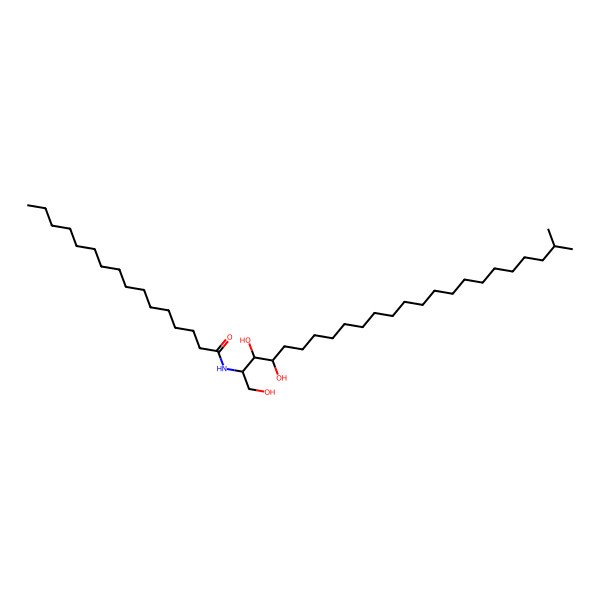 2D Structure of N-(1,3,4-trihydroxy-23-methyltetracosan-2-yl)hexadecanamide
