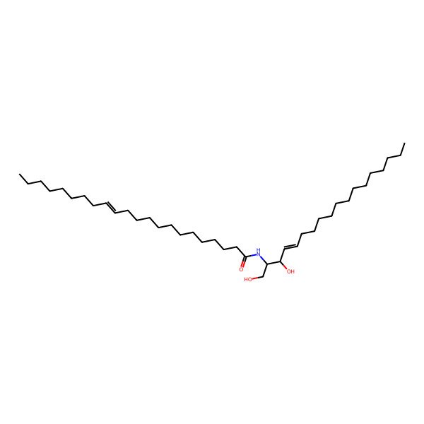 2D Structure of N-[(13Z)-docosenoyl]sphingosine