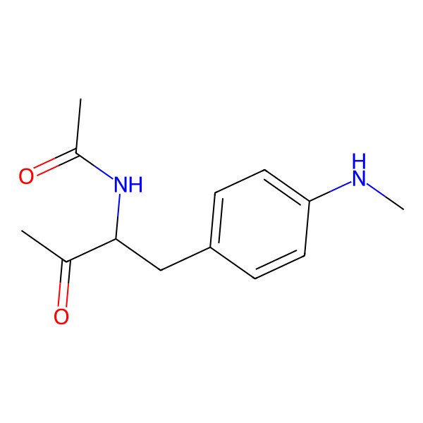 2D Structure of N-1S-(4-methylaminophenylmethyl)-2-oxo-propyl acetamide