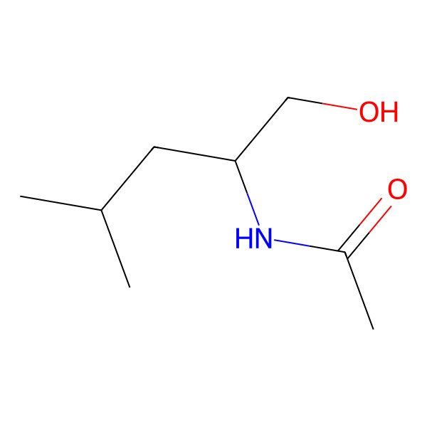 2D Structure of N-[2-(1-hydroxy-4-methylpentyl)]acetamide