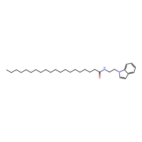 2D Structure of N-(2-(1H-Indol-1-yl)ethyl)icosanamide