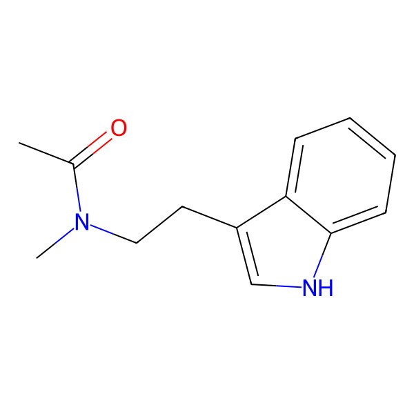 2D Structure of N-[2-(1H-Indol-3-yl)ethyl]-N-methylacetamide