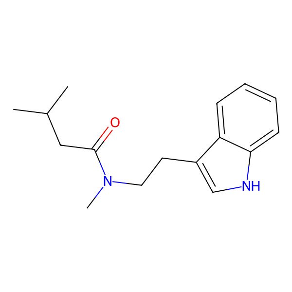 2D Structure of N-[2-(1H-indol-3-yl)ethyl]-N,3-dimethylbutanamide