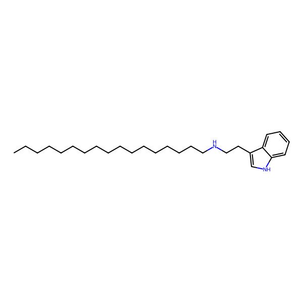 2D Structure of N-[2-(1H-indol-3-yl)ethyl]heptadecan-1-amine