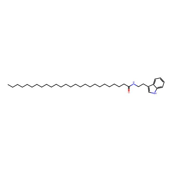 2D Structure of N-[2-(1H-indol-3-yl)ethyl]hexacosanamide