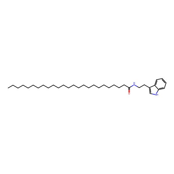 2D Structure of N-[2-(1H-indol-3-yl)ethyl]pentacosanamide