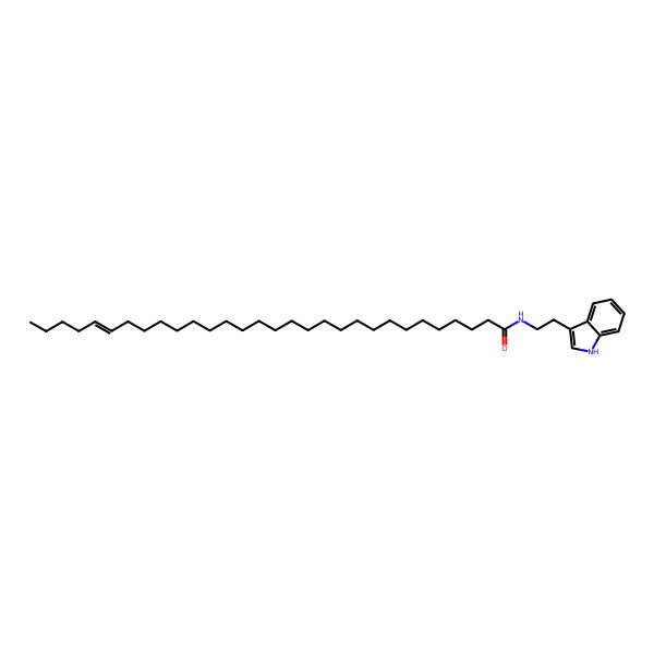 2D Structure of N-[2-(1H-indol-3-yl)ethyl]triacont-25-enamide