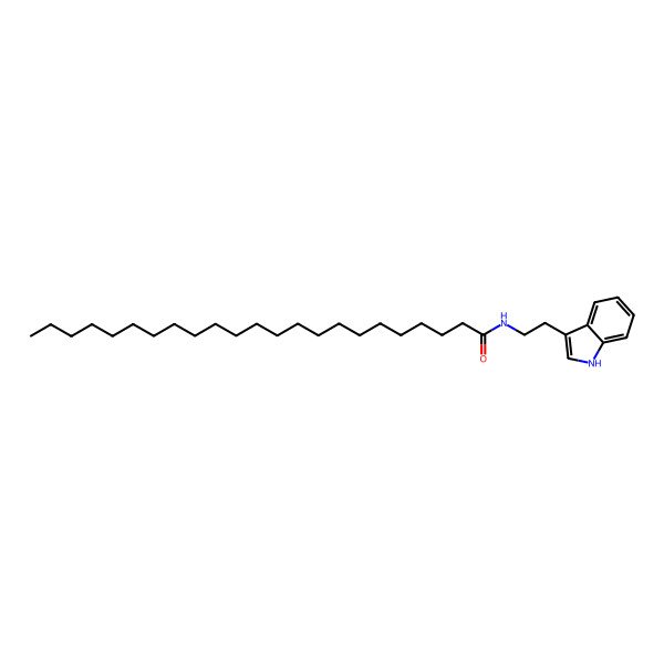 2D Structure of N-[2-(1H-indol-3-yl)ethyl]tricosanamide