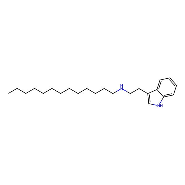 2D Structure of N-[2-(1H-indol-3-yl)ethyl]tridecan-1-amine
