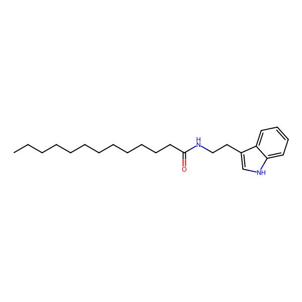 2D Structure of N-[2-(1H-indol-3-yl)ethyl]tridecanamide