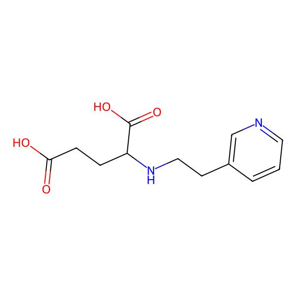 2D Structure of N-[2-(3-Pyridyl)-ethyl]-L-glutamic acid