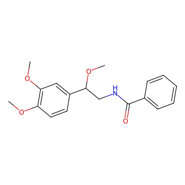 2D Structure of N-[2-(3,4-dimethoxyphenyl)-2-methoxyethyl]benzamide