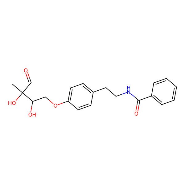 2D Structure of N-[2-[4-(2,3-dihydroxy-3-methyl-4-oxobutoxy)phenyl]ethyl]benzamide