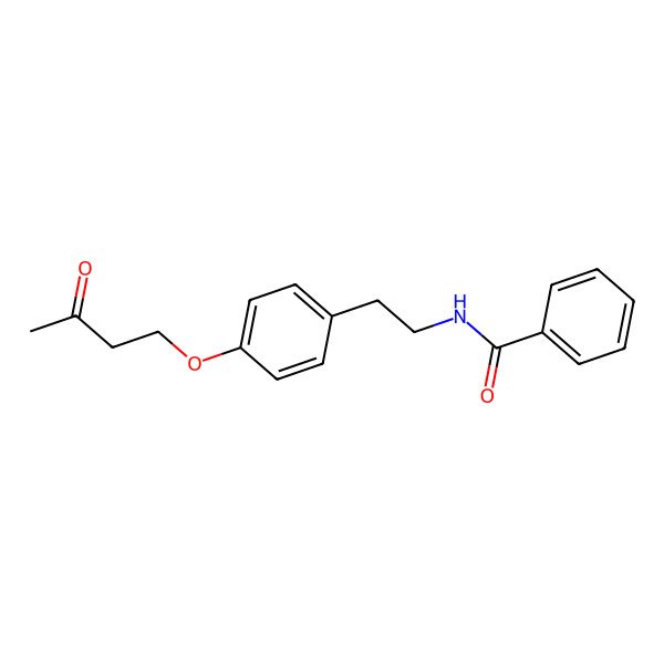 2D Structure of N-[2-[4-(3-oxobutoxy)phenyl]ethyl]benzamide