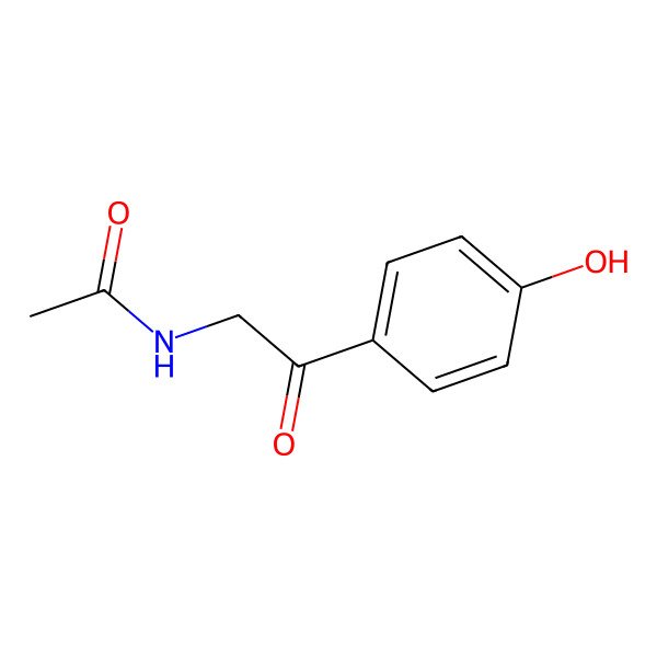 2D Structure of N-(2-(4-hydroxyphenyl)-2-oxoethyl)acetamide
