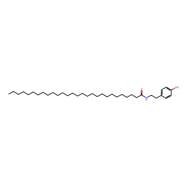 2D Structure of n-(4-Hydroxyphenethyl)octacosanamide