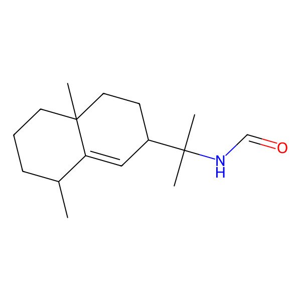 2D Structure of N-[2-(4a,8-dimethyl-3,4,5,6,7,8-hexahydro-2H-naphthalen-2-yl)propan-2-yl]formamide