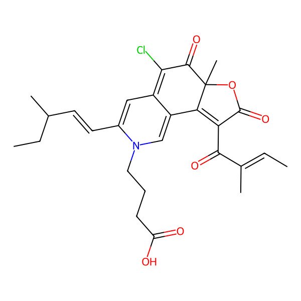 2D Structure of N-2-butyric-azochaetoviridin E