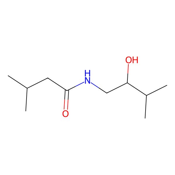 2D Structure of N-(2-hydroxy-3-methylbutyl)-3-methylbutanamide