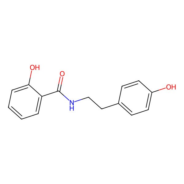 2D Structure of n-(2-Hydroxybenzoyl) tyramine