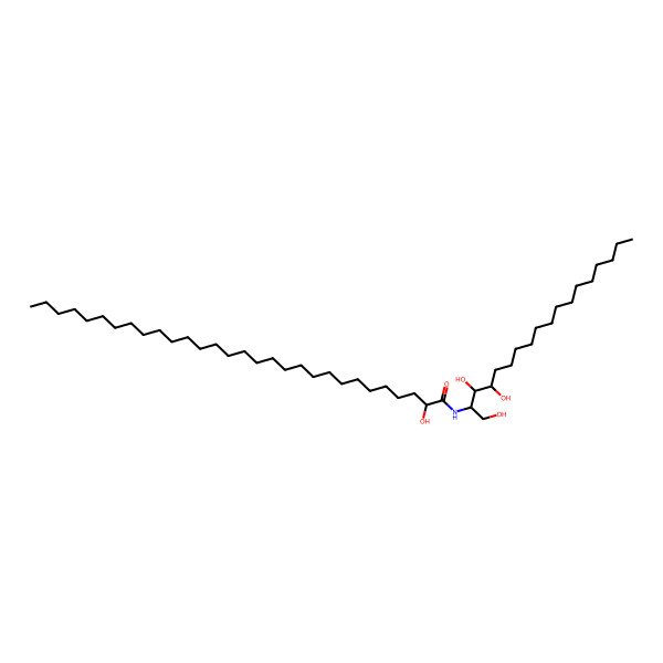 2D Structure of N-(2-hydroxytricontanoyl)phytosphingosine