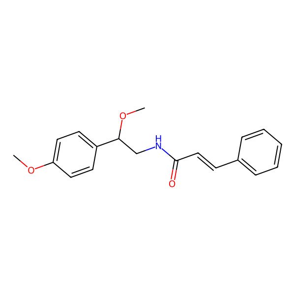 2D Structure of N-[2-methoxy-2-(4-methoxyphenyl)ethyl]-3-phenylprop-2-enamide