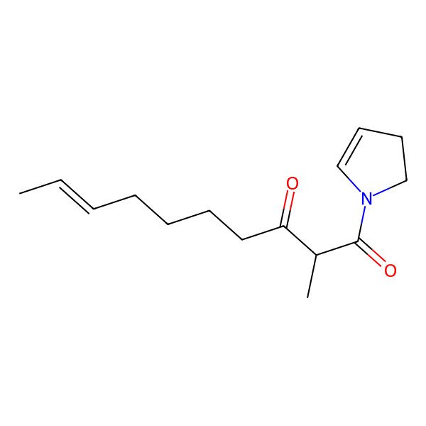 2D Structure of N-(2-methyl-3-oxodec-8-enoyl)-2-pyrroline