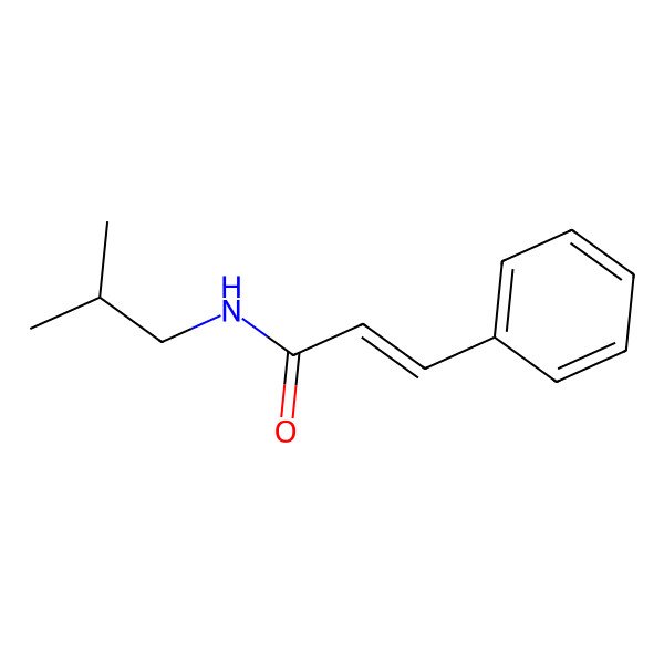 2D Structure of N-(2-methylpropyl)-3-phenylprop-2-enamide