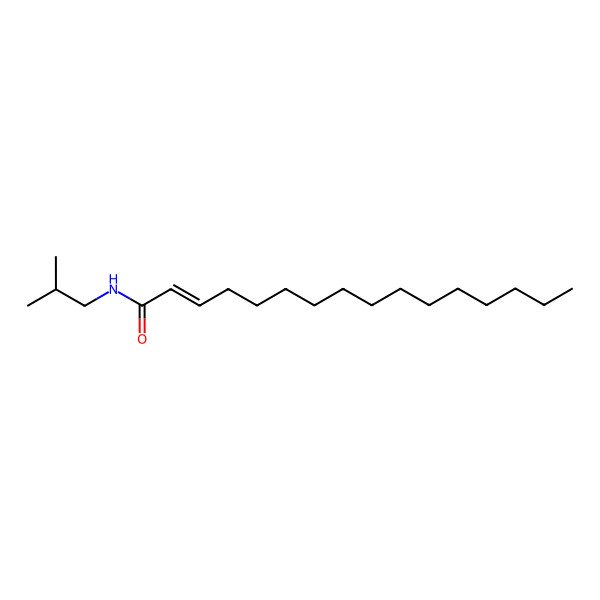 2D Structure of N-(2-methylpropyl)hexadec-2-enamide