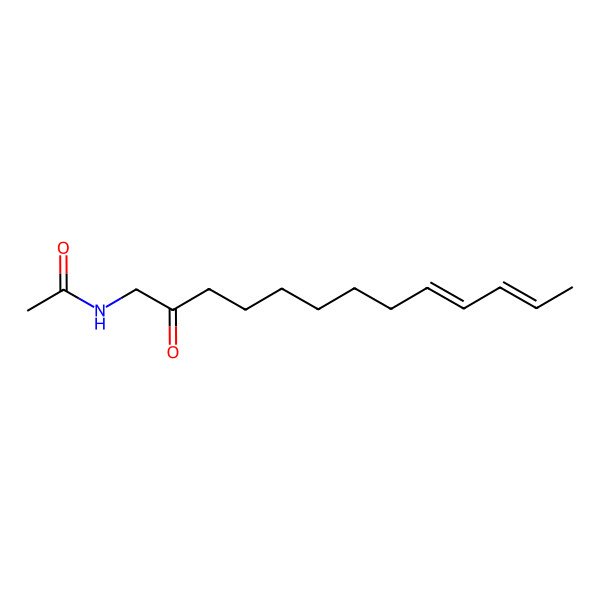 2D Structure of N-(2-oxotrideca-9,11-dienyl)acetamide