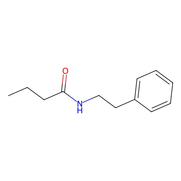 2D Structure of n-(2-Phenylethyl)butanamide