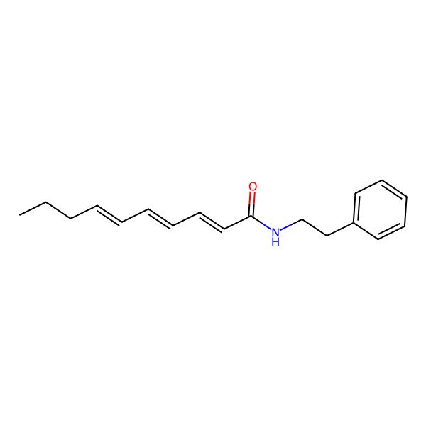 2D Structure of N-(2-phenylethyl)deca-2,4,6-trienamide 2D Structure of N-(2-phenylethyl)deca-2,4,6-trienamide