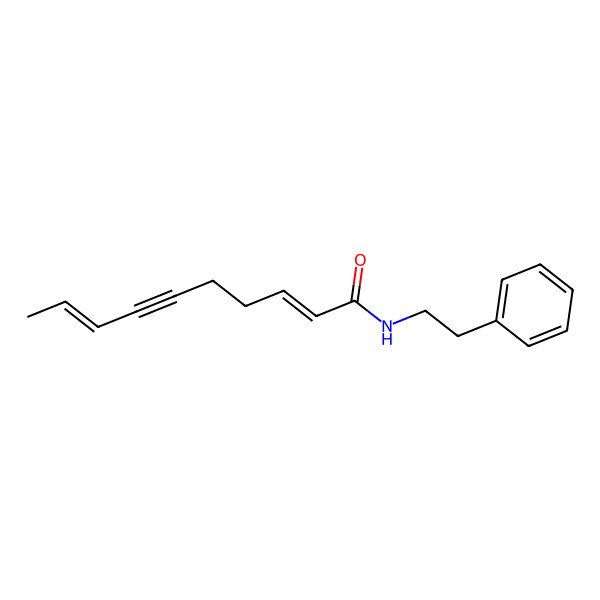 2D Structure of N-(2-phenylethyl)deca-2,8-dien-6-ynamide