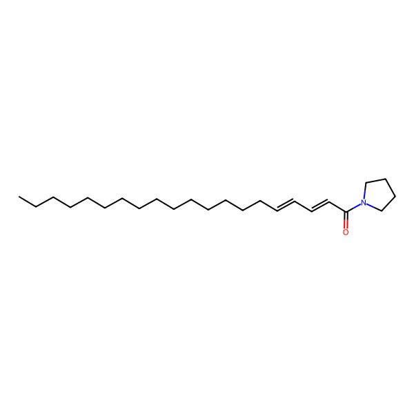 2D Structure of N-2,4-Eicosadienoylpyrrolidin