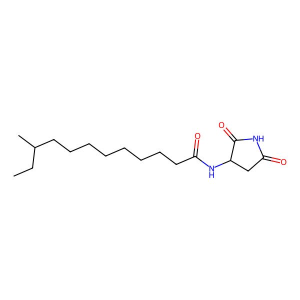 2D Structure of N-(2,5-dioxopyrrolidin-3-yl)-10-methyldodecanamide