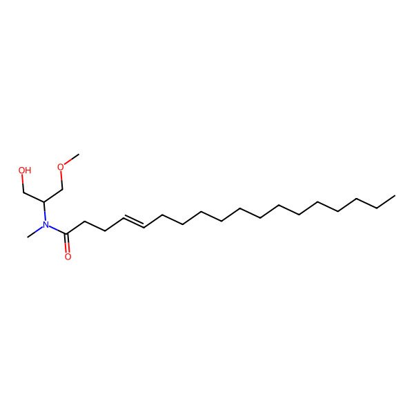 2D Structure of N-[(2R)-1-hydroxy-3-methoxypropan-2-yl]-N-methyloctadec-4-enamide